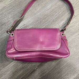 Elegant Purple Women's Shoulder Bag